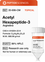Peptide Sciences Acetyl Hexapeptide-3 (Argireline) 200mg (Topical)
