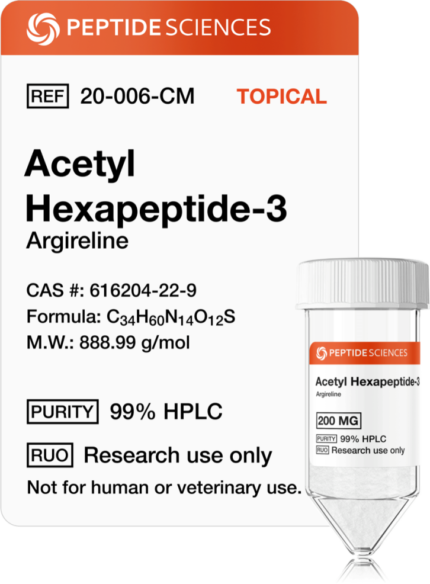 Peptide Sciences Acetyl Hexapeptide-3 (Argireline) 200mg (Topical)