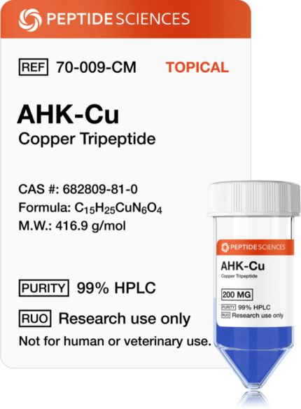 Peptide Sciences AHK-Cu (Copper Tripeptide) 200mg (Topical)