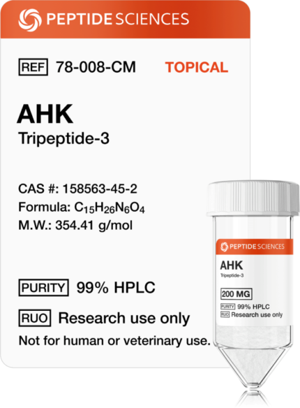Peptide Sciences AHK (Tripeptide-3) 200mg (Topical)