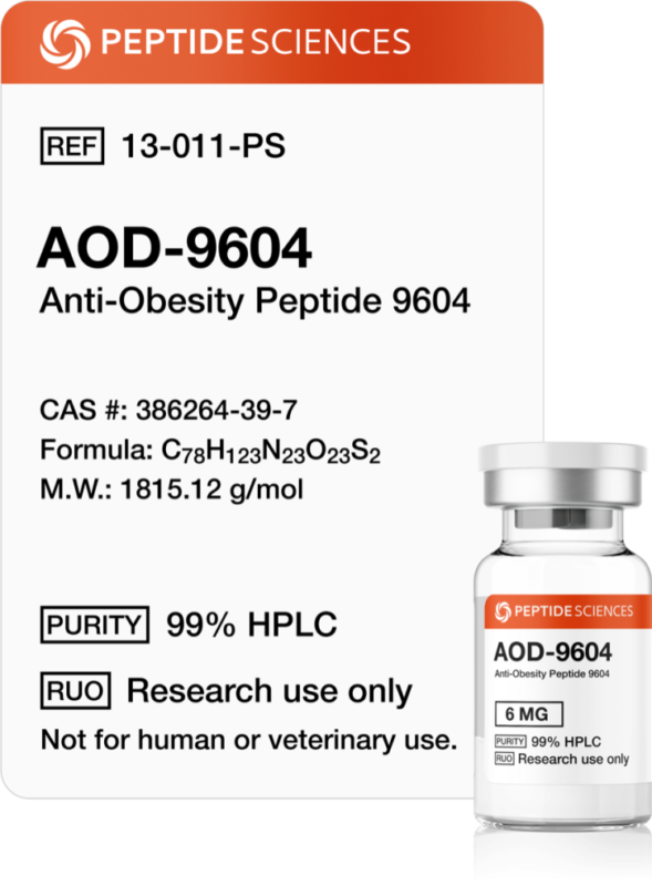 Peptide Sciences AOD9604 Peptide 6mg