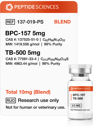 Peptide Sciences BPC-157, TB-500 10mg (Blend)