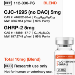 Peptide Sciences CJC-1295 (No DAC), GHRP-2 10mg (Blend)