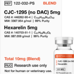 Peptide Sciences CJC-1295 (no DAC), Hexarelin 10mg (Blend)