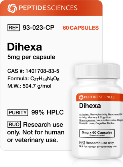 Peptide Science Dihexa (5mg x 60 Capsules = 300mg)