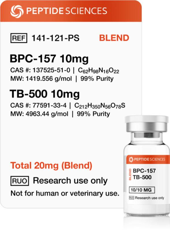 Peptide Sciences BPC-157, TB-500 20mg (Blend)