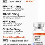 Peptide Sciences BPC-157, TB-500, KPV, GHK-Cu 80mg (Klow Blend)