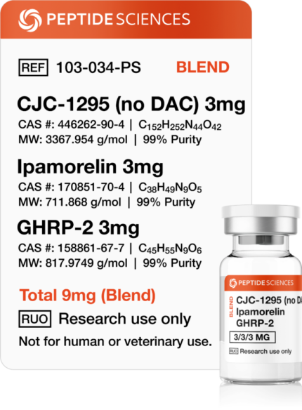 Peptide Sciences CJC-1295 (No DAC), Ipamorelin, GHRP-2 (Blend)